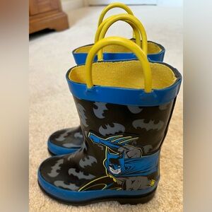 Rain/Snow Boots, “Batman”, Size 8 Good Condition